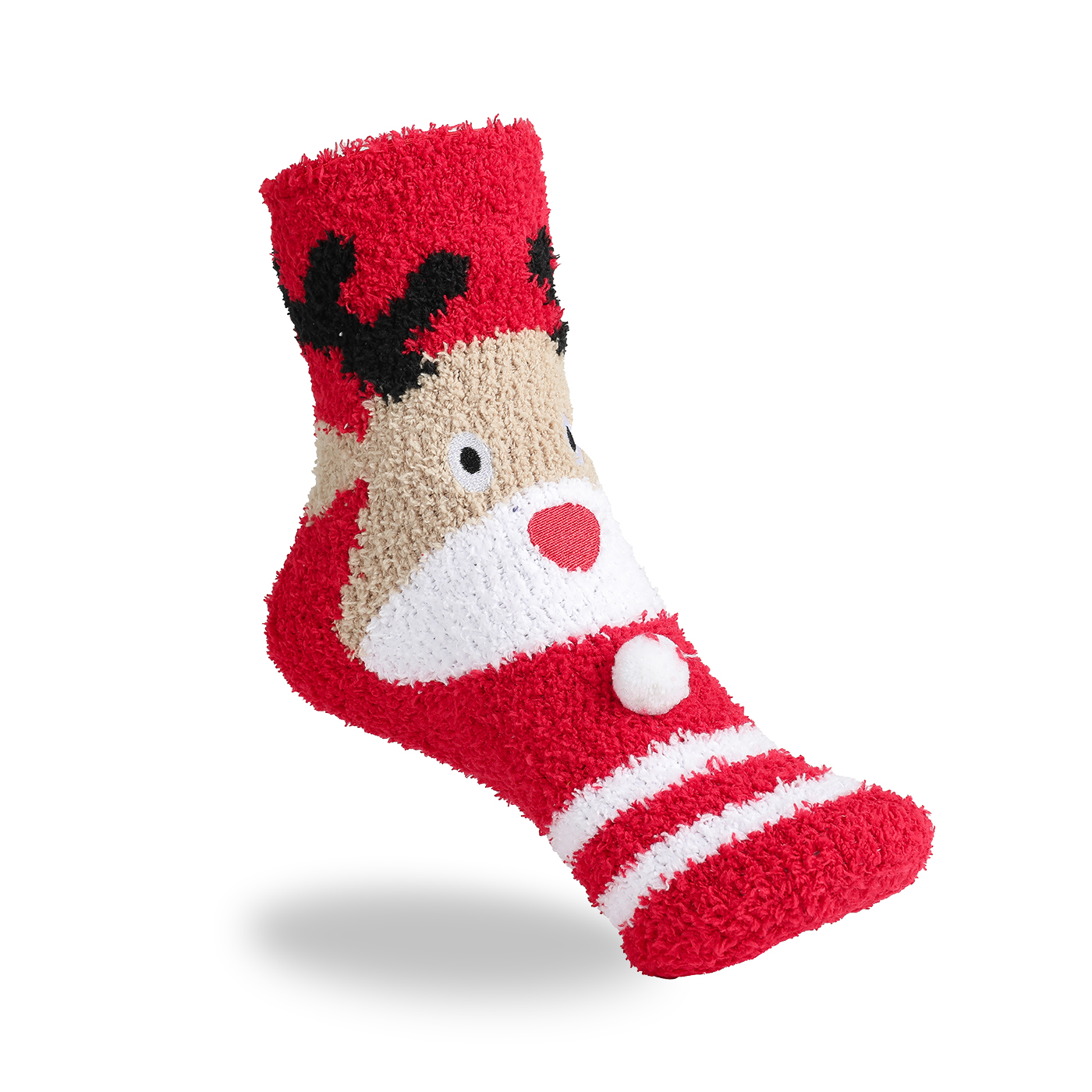 Reindeer Fuzzy Socks