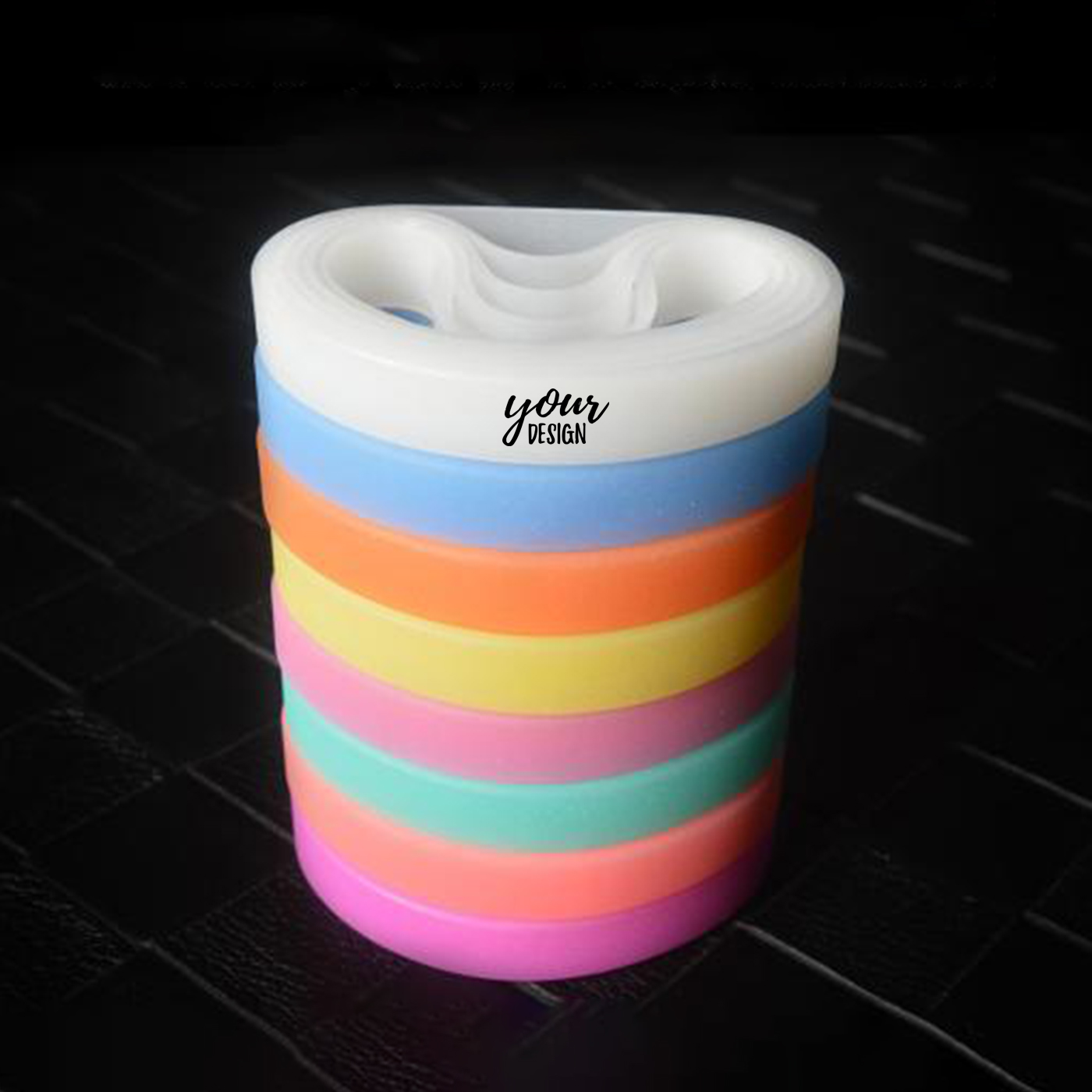 Custom Luminous Silicone Rubber Wristband2