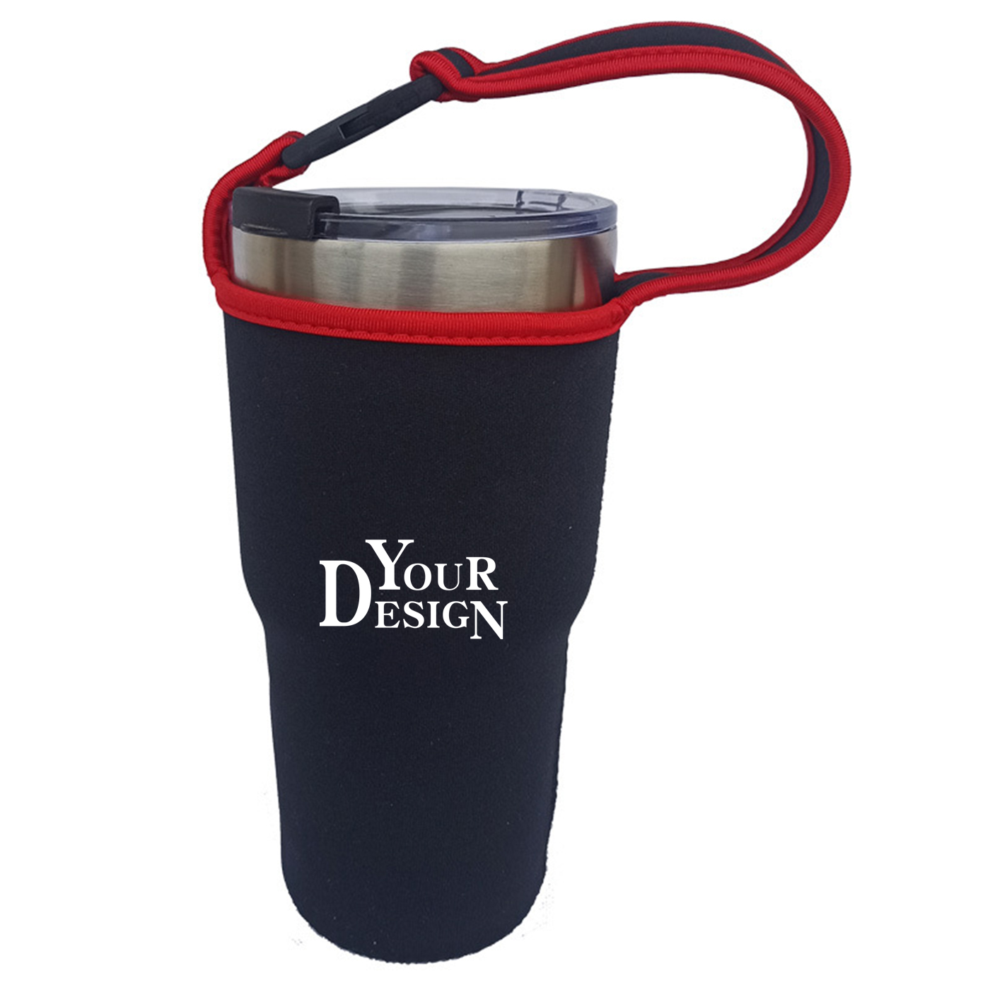 30 oz. Neoprene Bottle Sleeve With Handle1