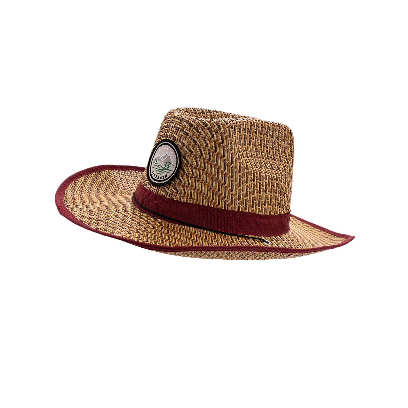Panama Straw Cowboy Hat With Strap1