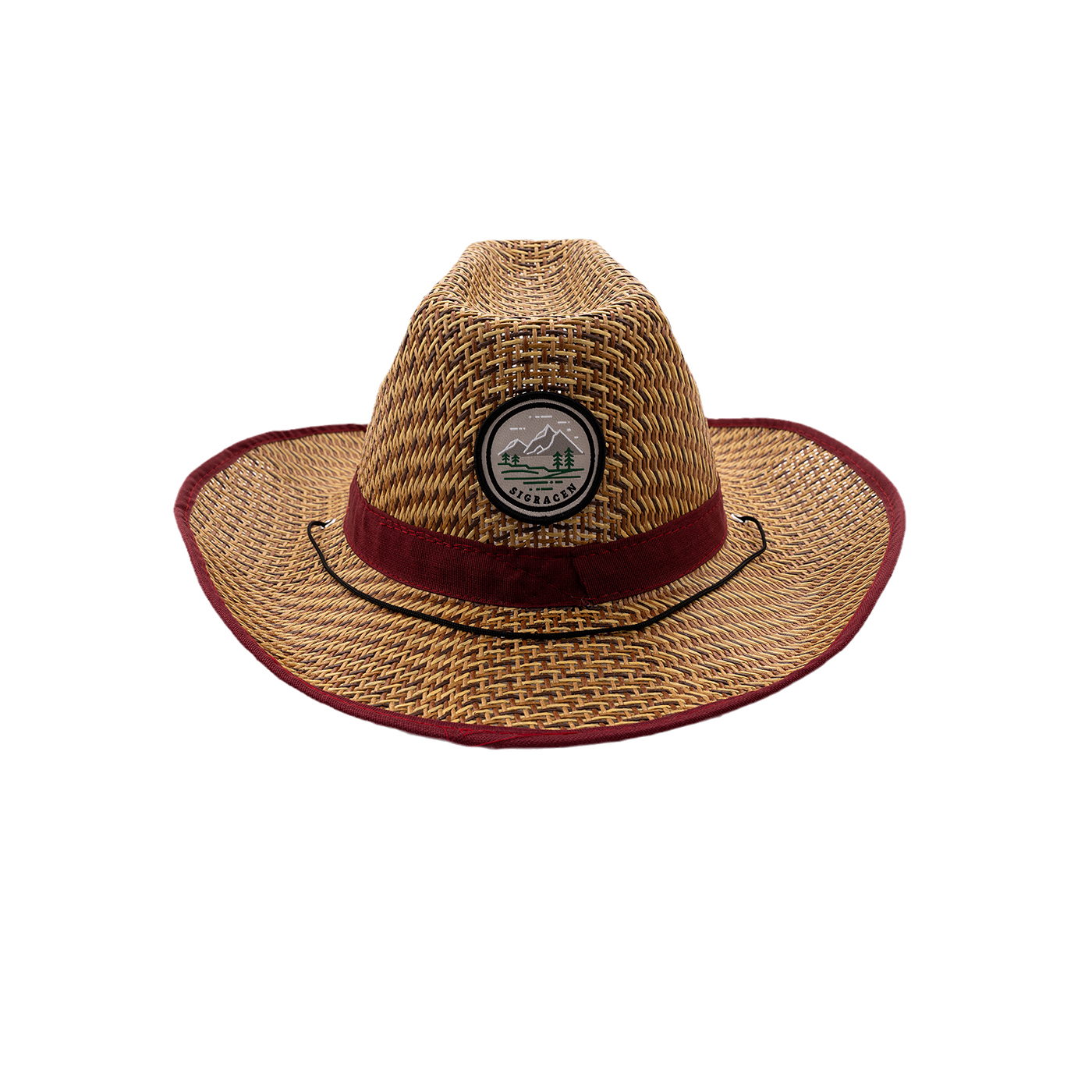 Panama Straw Cowboy Hat With Strap2