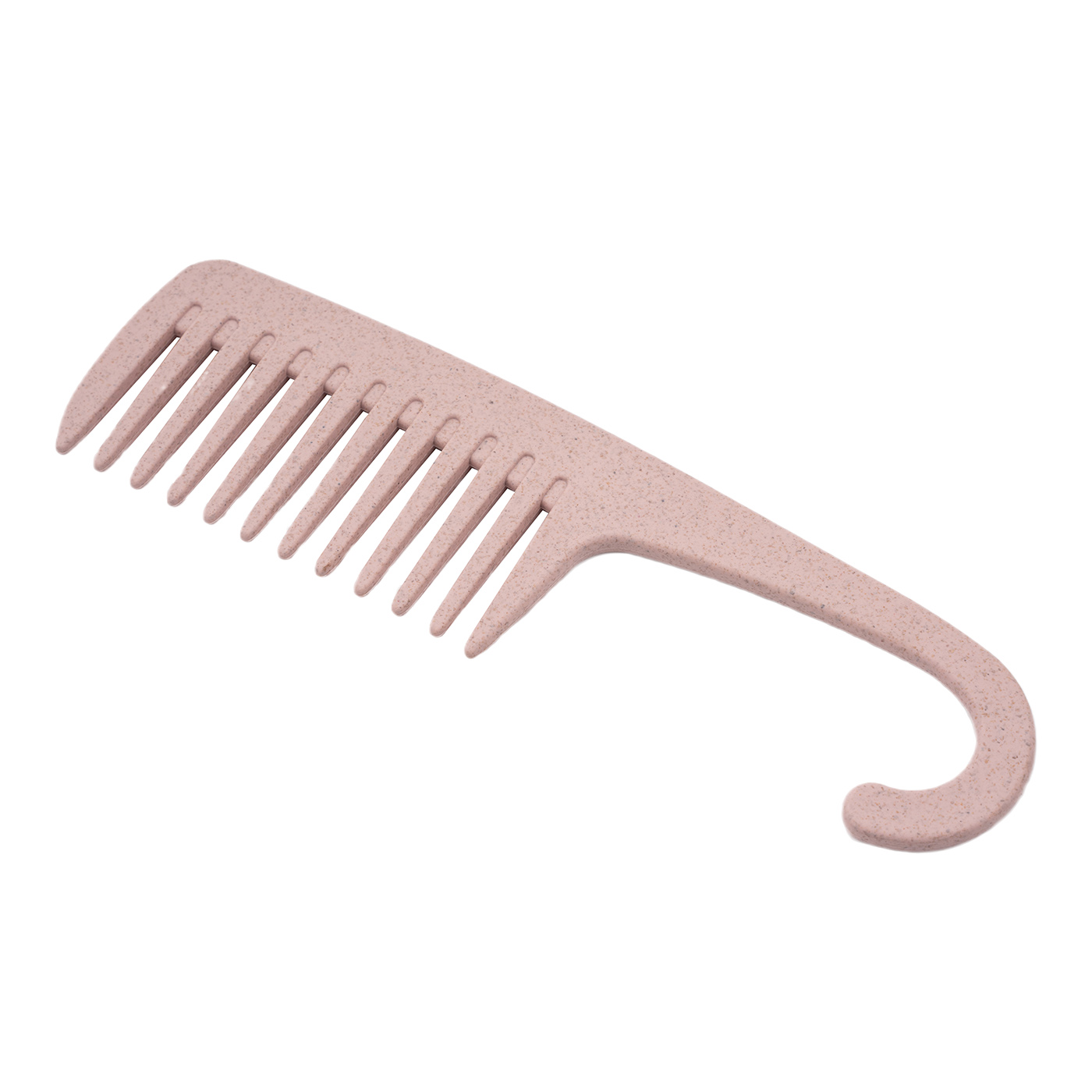 Wide Tooth Wheat Straw Comb With Curved Hook Handle2