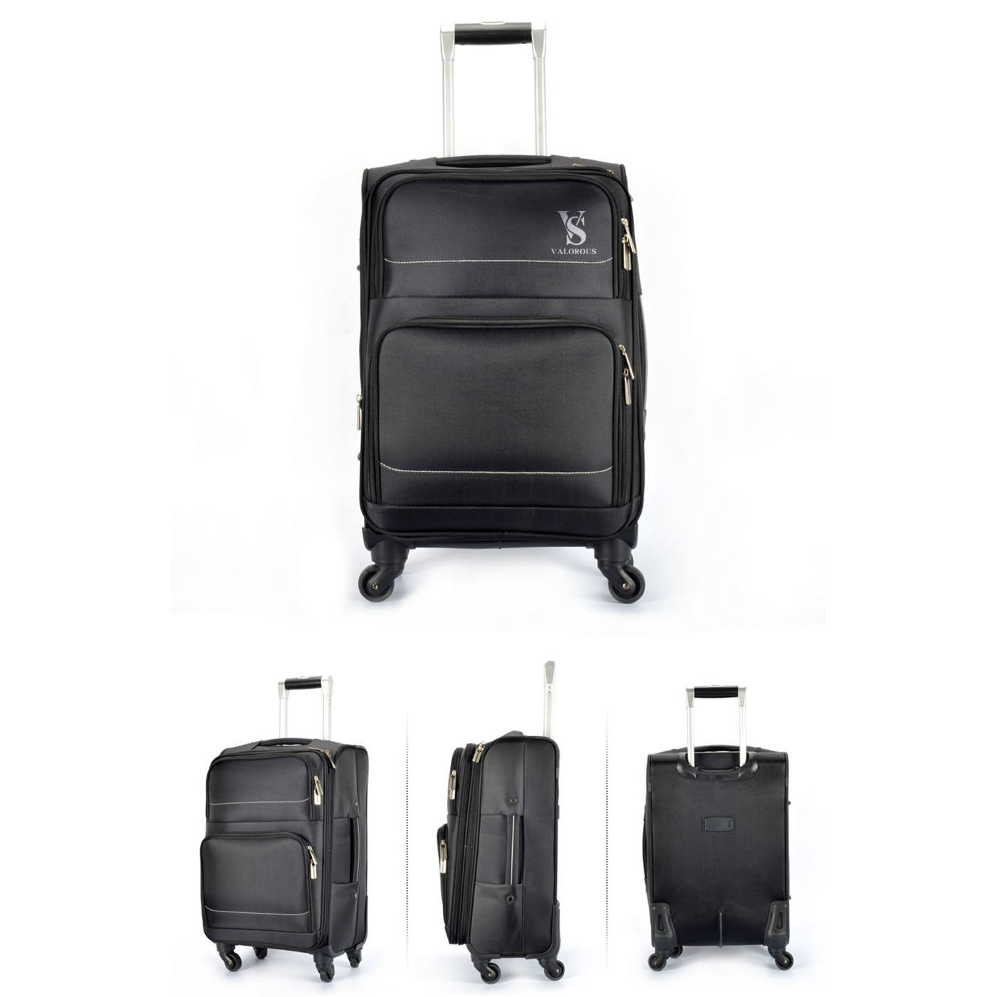 Oxford Cloth Travel Trolley Suitcase