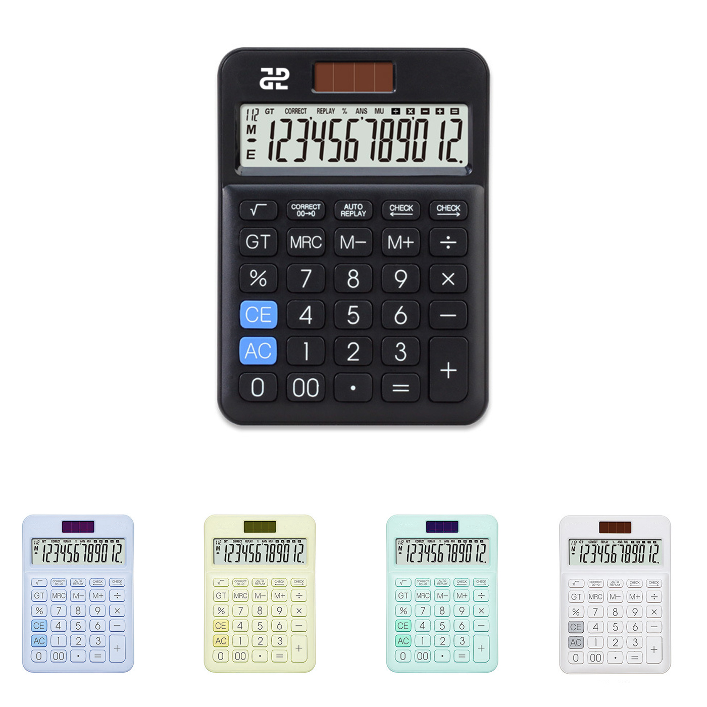 12 Digit Dual Power Desktop Business Calculator