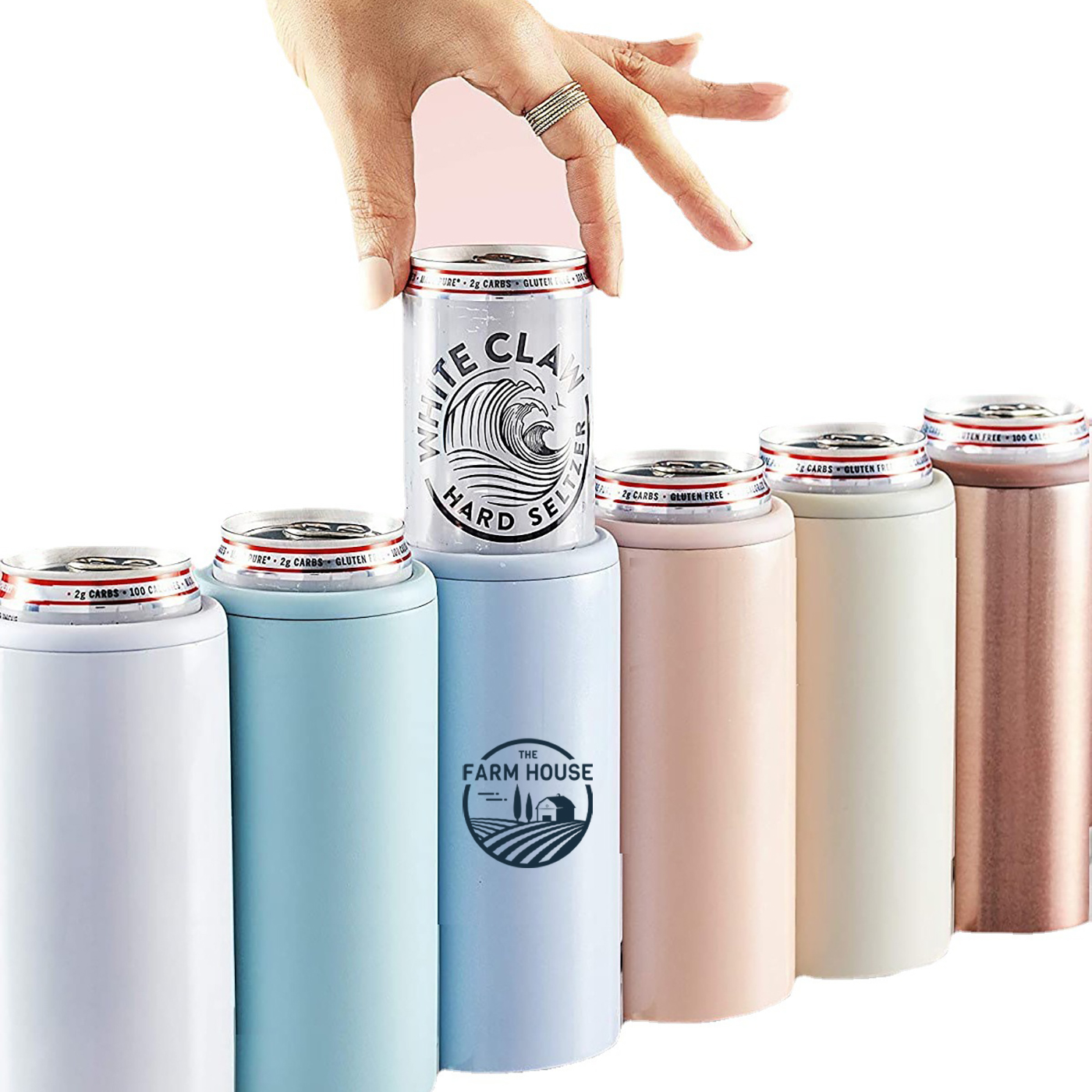 12 oz. Stainless Steel Can Cooler For Slim Beer