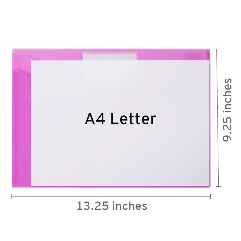 Clear Envelope Folder With Snap Button3