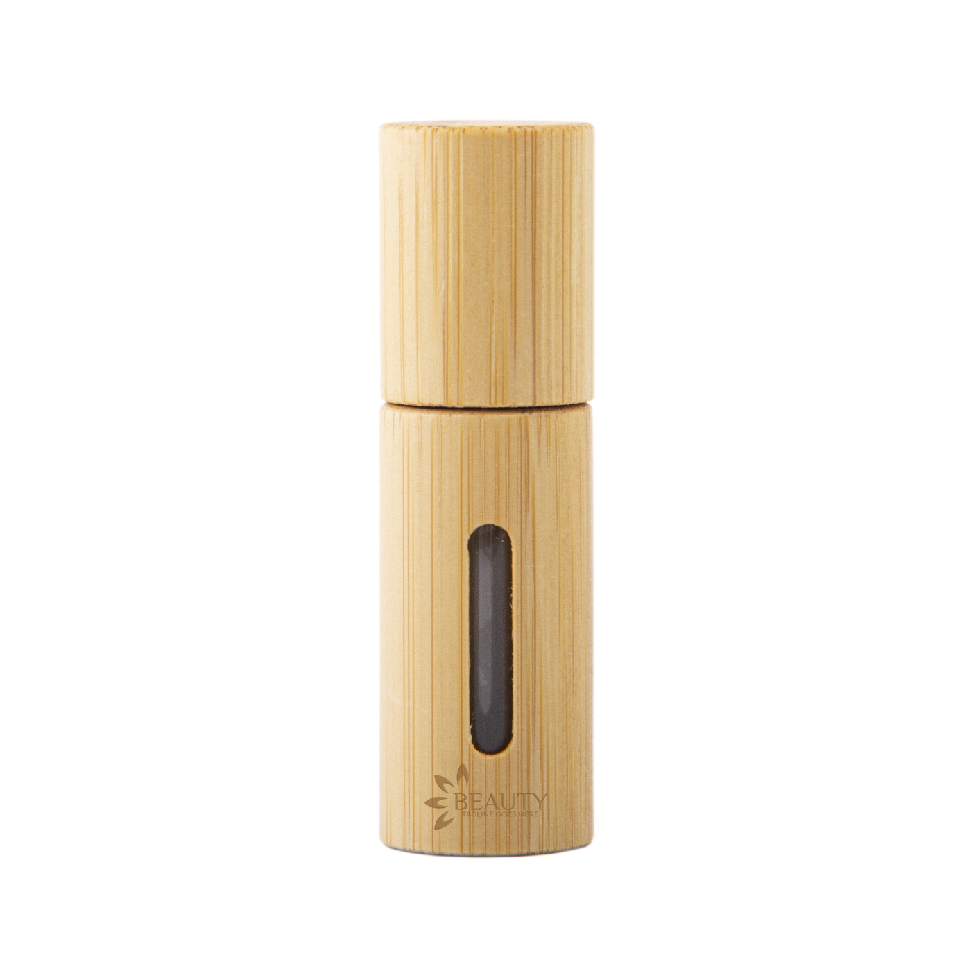 5ml Bamboo Glass Roll On Bottle With Window