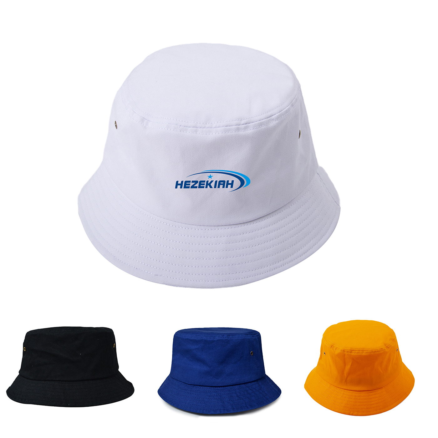 Custom Cotton Metal Eyelet Bucket Hat