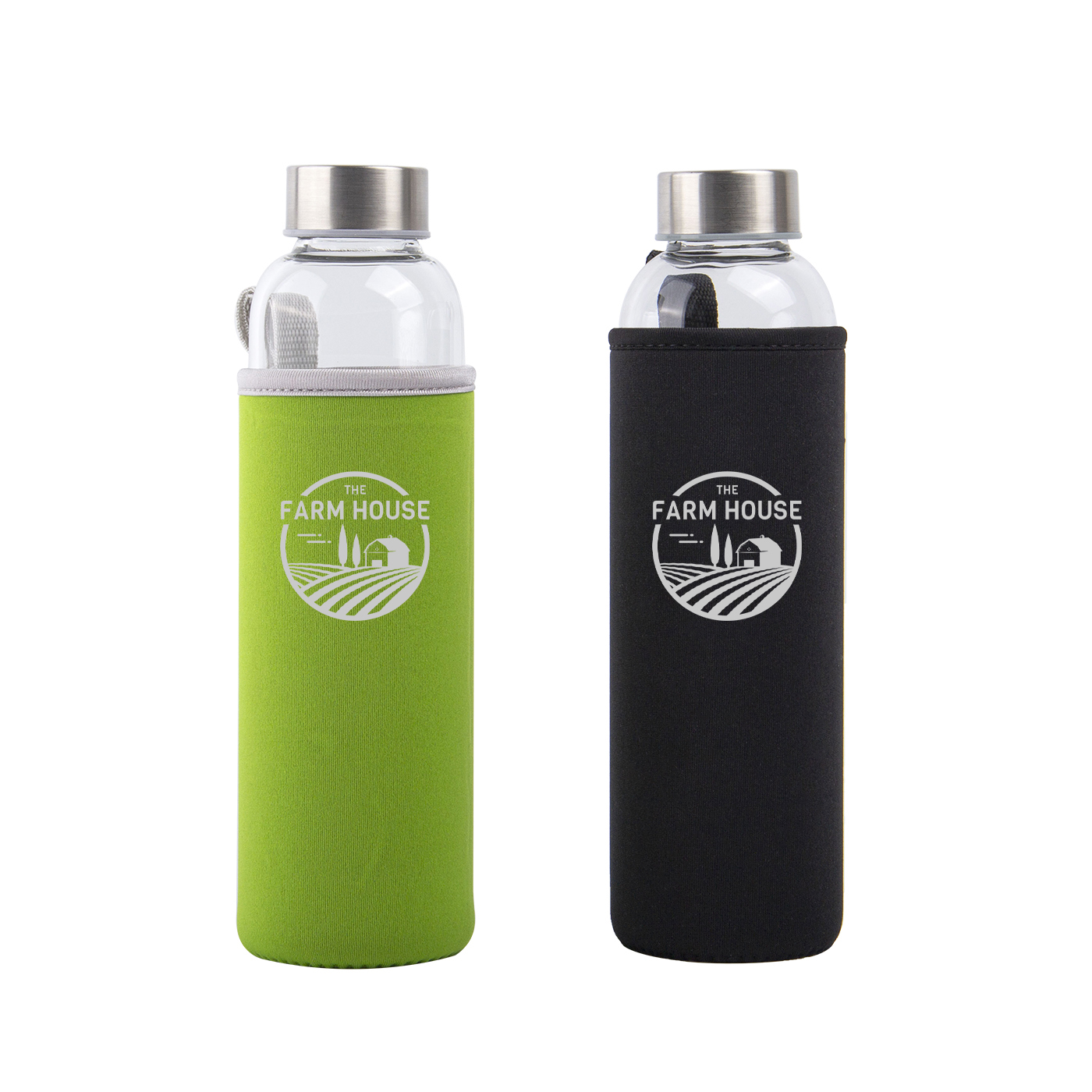 19 oz. Glass Water Bottle With Nylon Sleeve