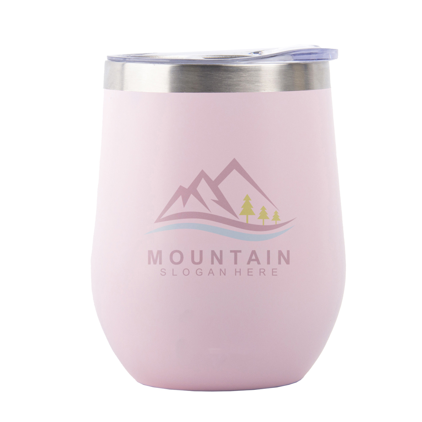 12 oz. Stainless Steel Insulated Wine Tumbler With Lid