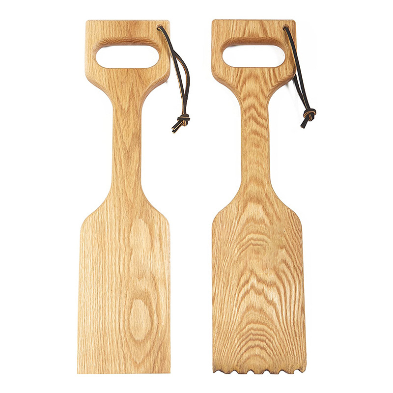 Wood BBQ Grill Scraper With Opener3