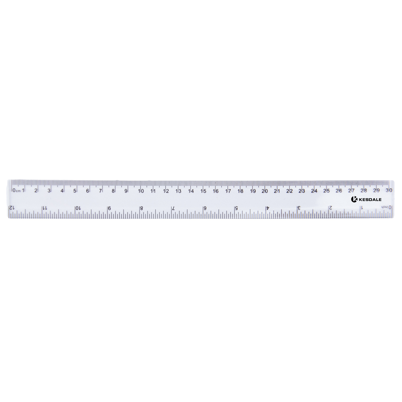 Promotional 30cm Clear Plastic Ruler