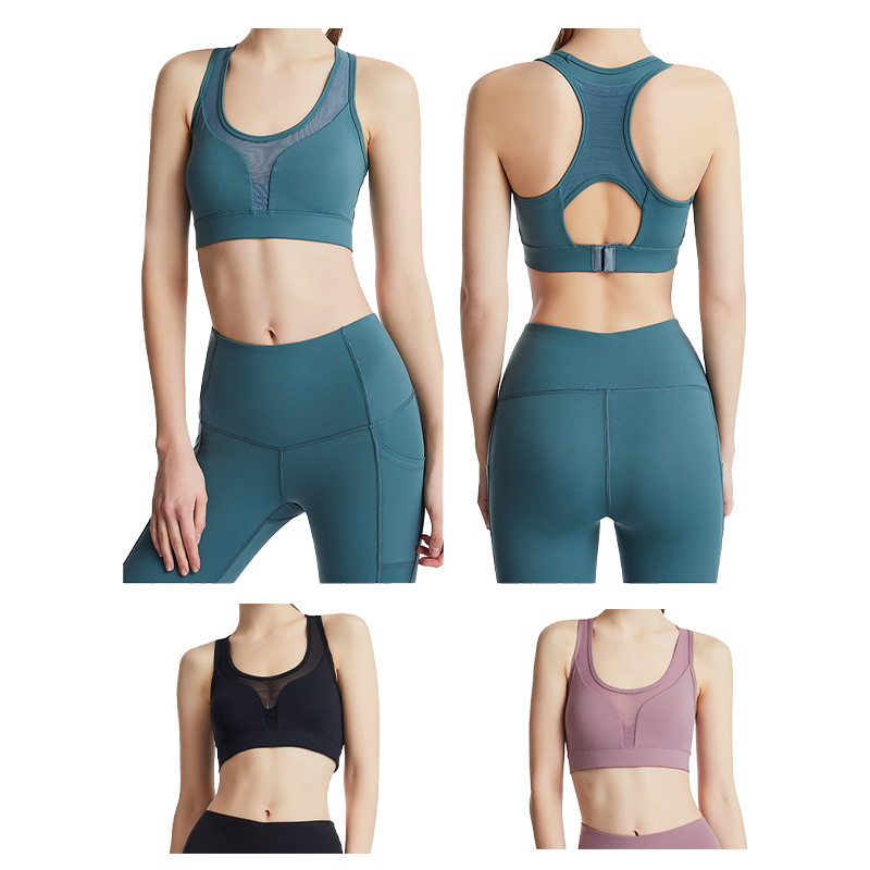 Mesh Hollow Out Sports Bra