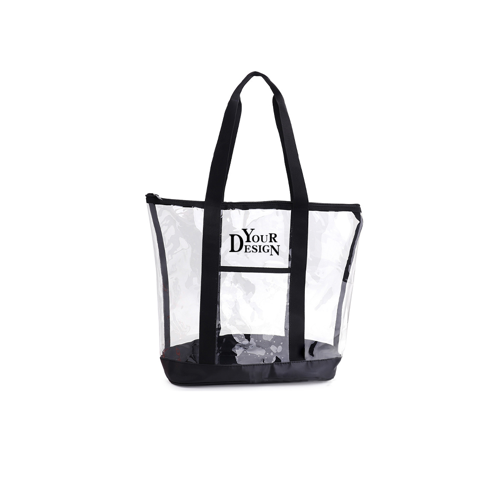Large Clear Zippered Tote Bag1