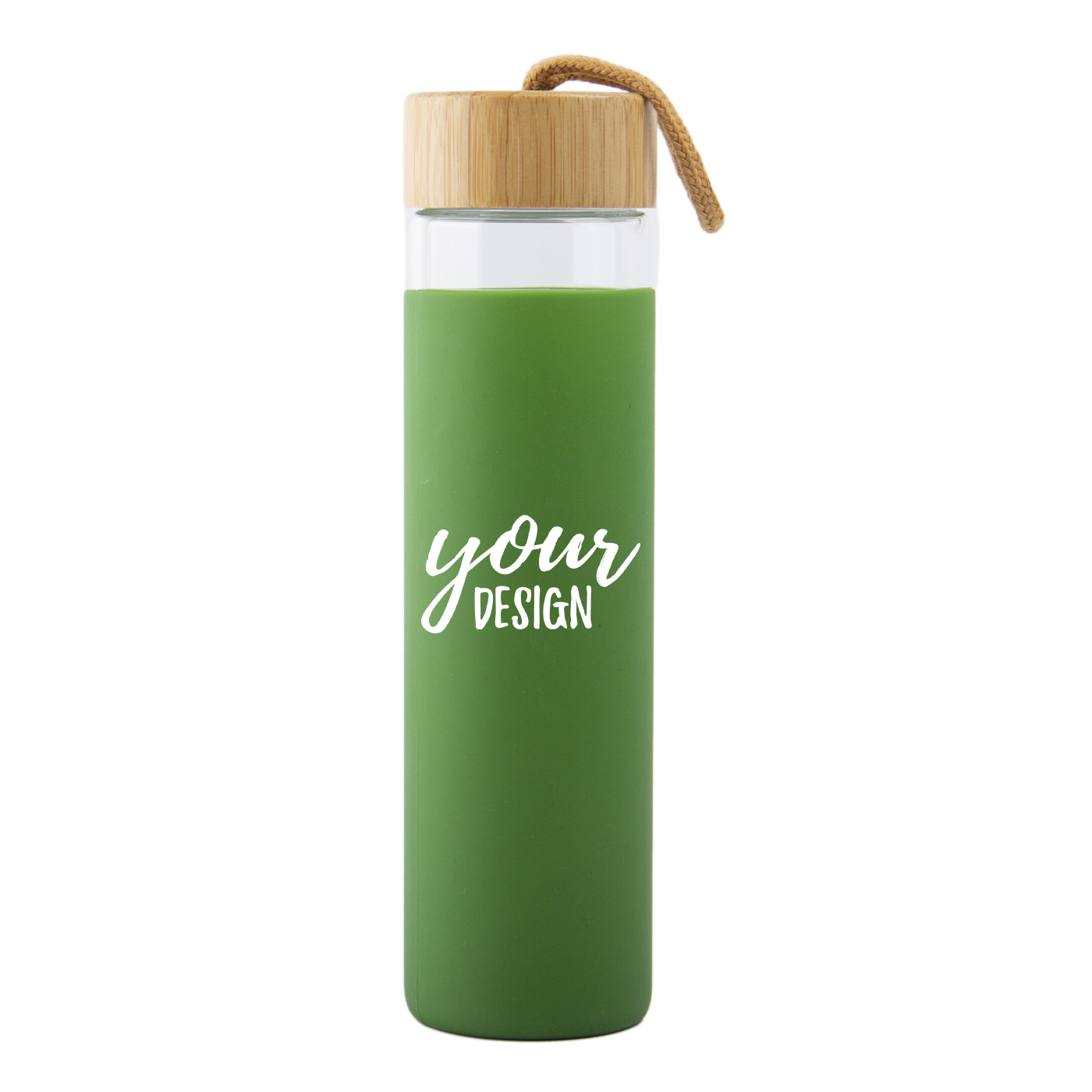 20 oz. Glass Water Bottle With Silicone Sleeve1