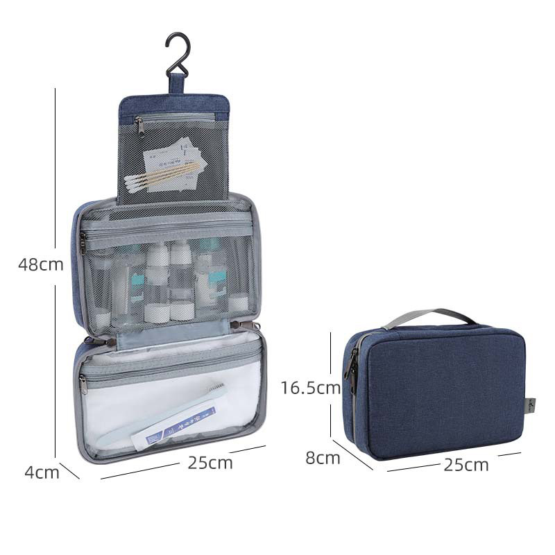 Trifold Travel Hanging Toiletry Bag3