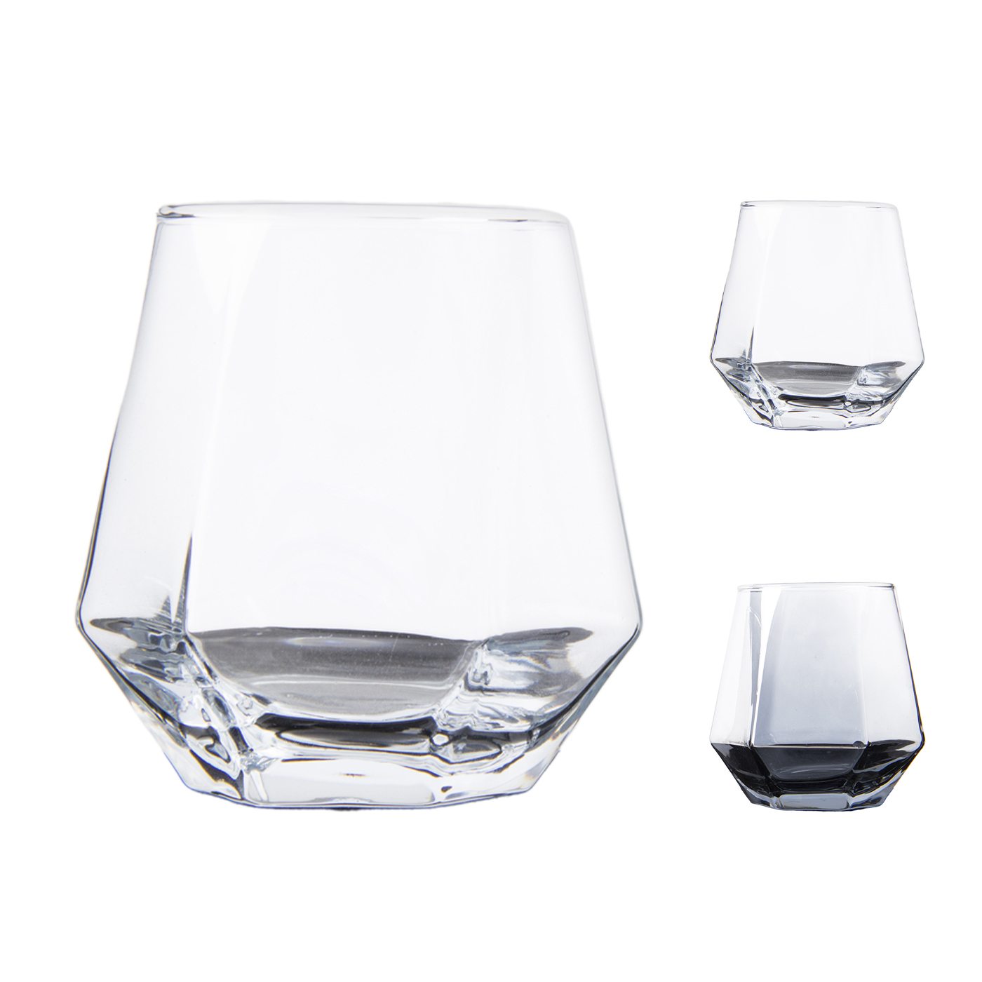 10 oz. Hexagonal Geometric Drinking Glass