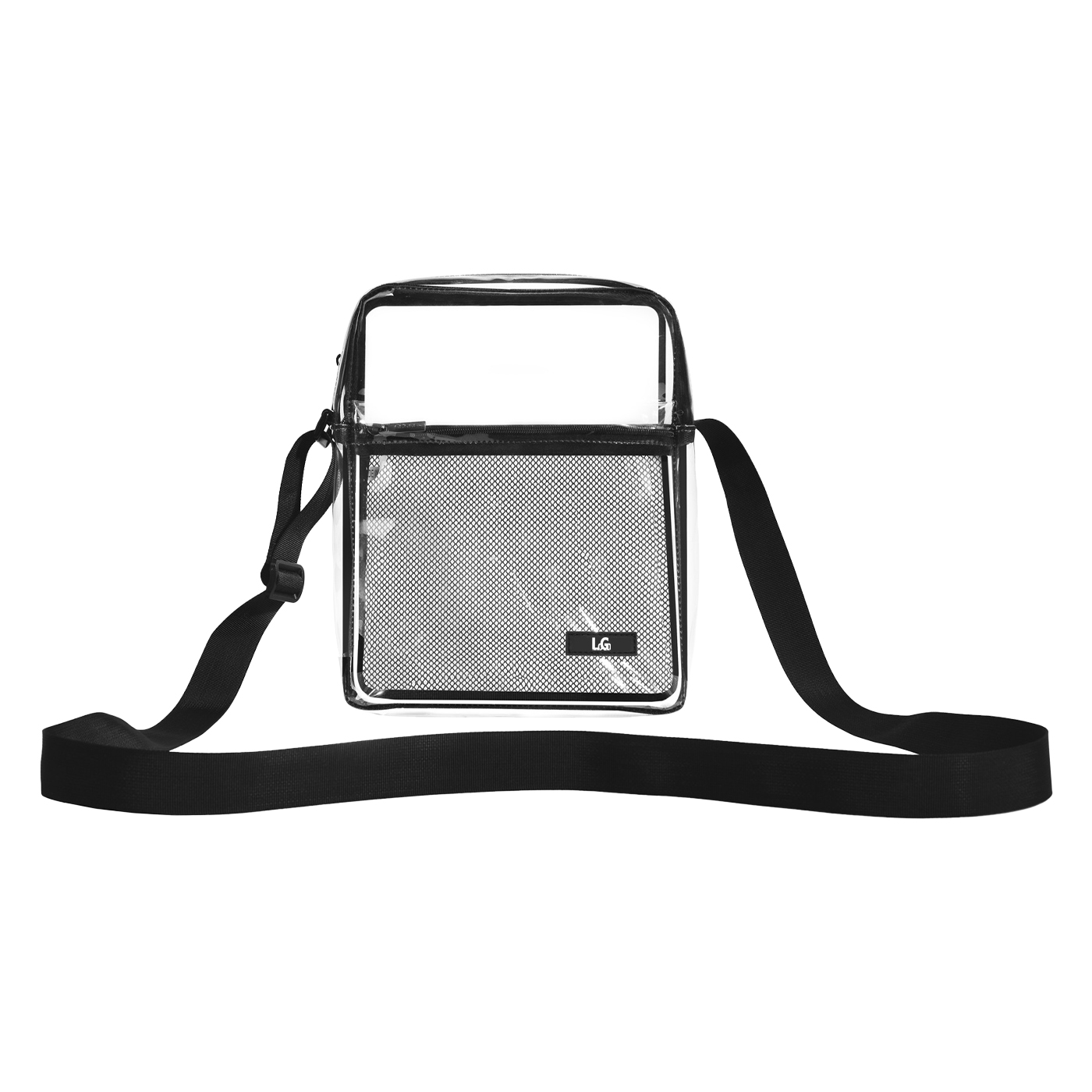 Clear Messenger Bag With Mesh Compartment