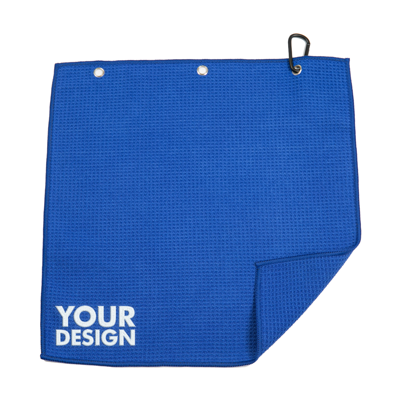 Waffle Golf Towel With Carabiner1