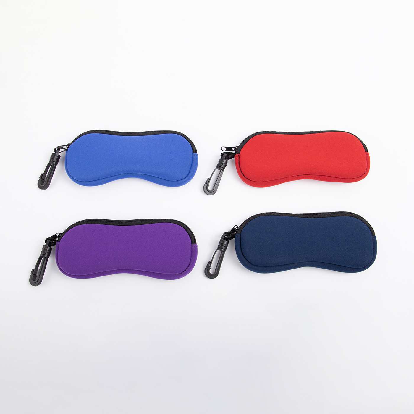 Custom Neoprene Eyeglasses Case With Carabiner4