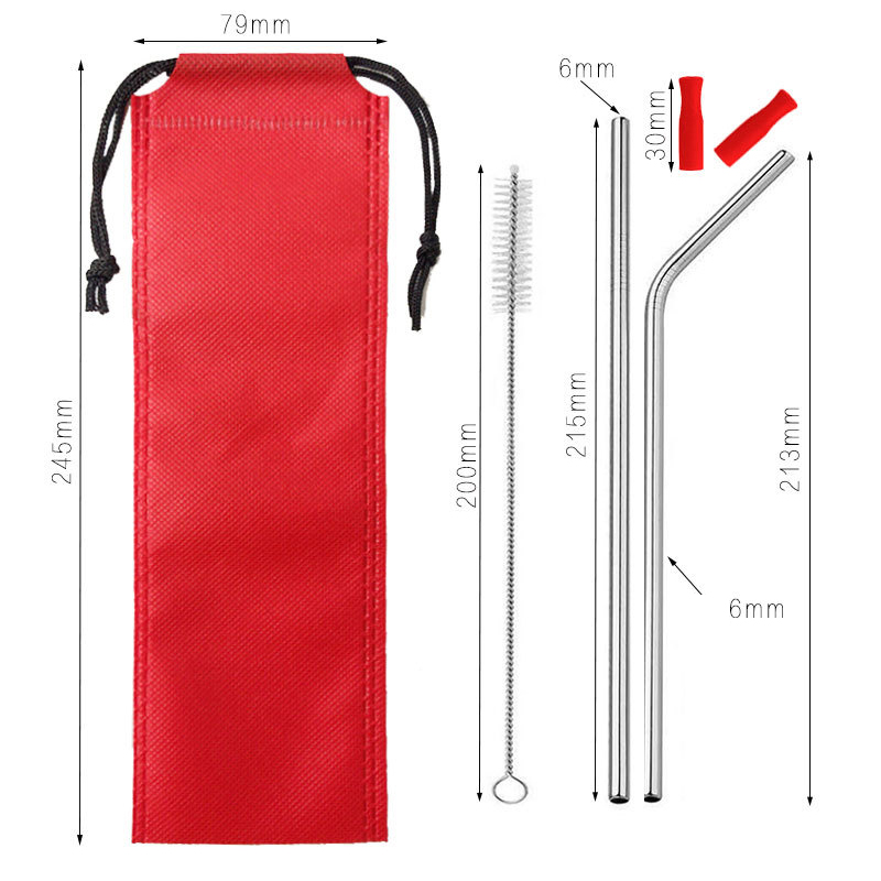 Stainless Steel Straw Set With Pouch4
