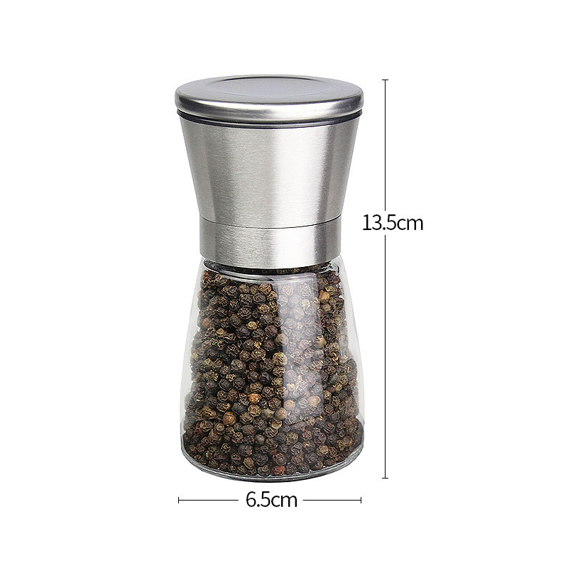 Stainless Steel Glass Pepper Grinder2