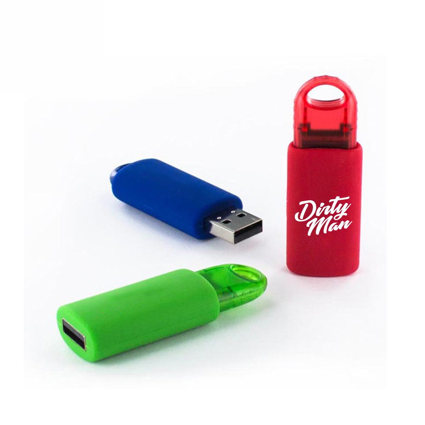 Custom 16GB Spring Loaded Retractable USB Stick