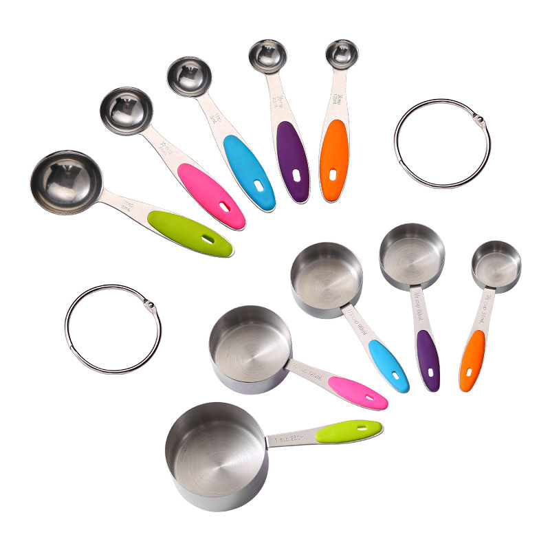 10Pcs Stainless Steel Measuring Spoons Set3