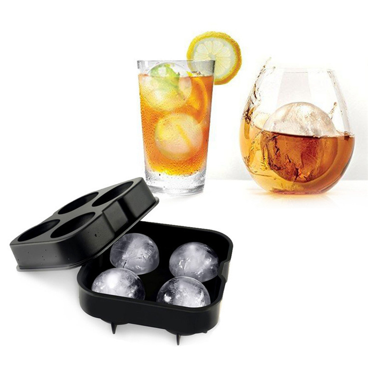 4 Holes Silicone Ice Cube Tray