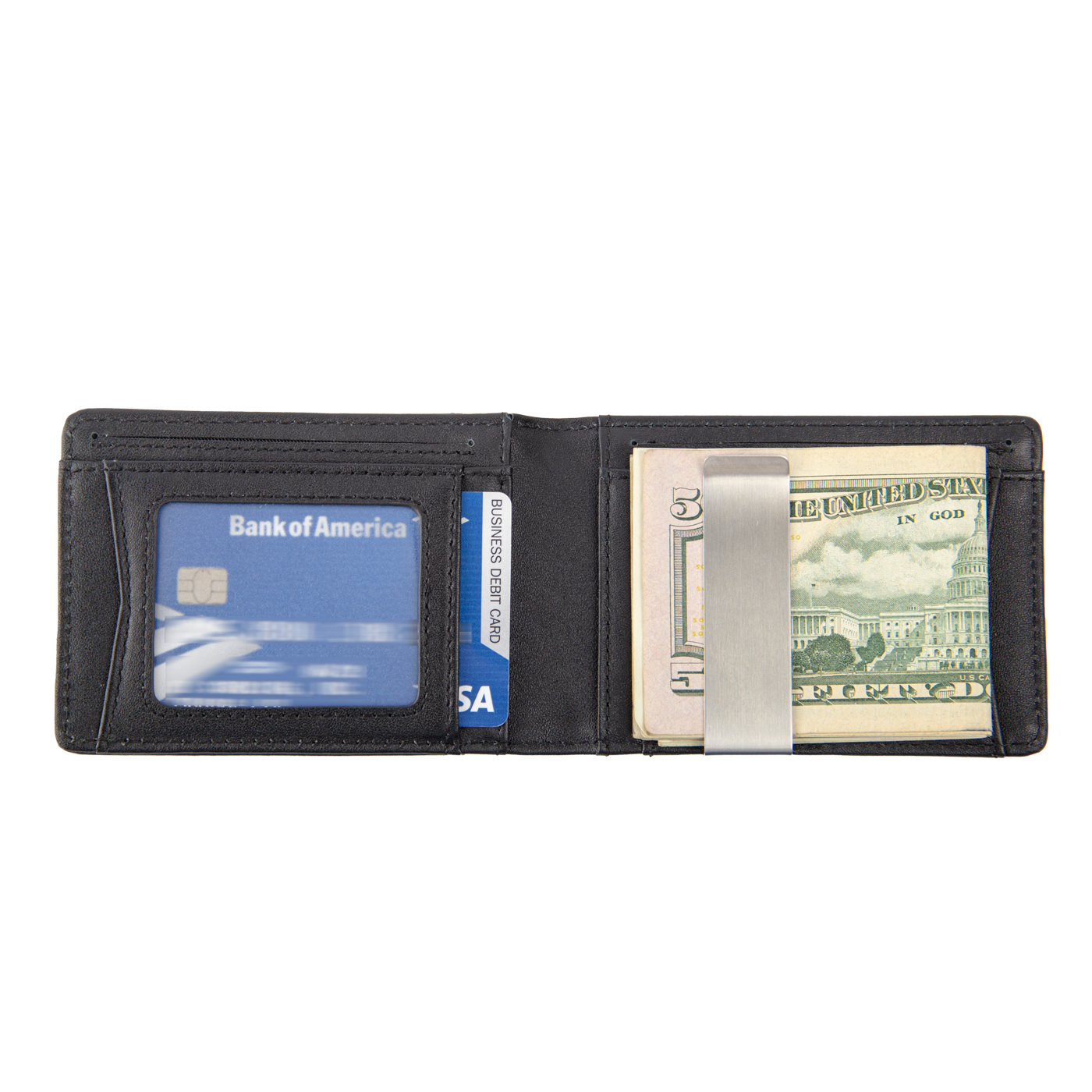 Leather Wallet With Cash Clip2