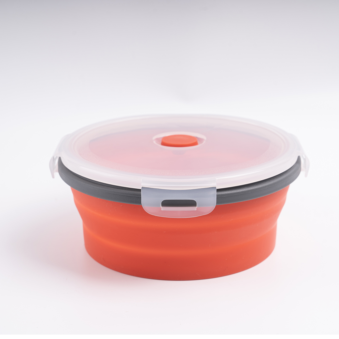 Collapsible Round Silicone Lunch Box Set4
