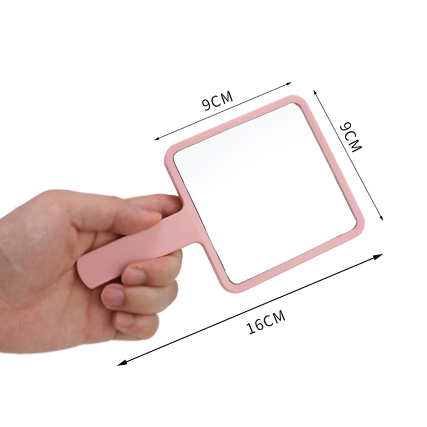 Square Shaped Makeup Handheld Mirror2