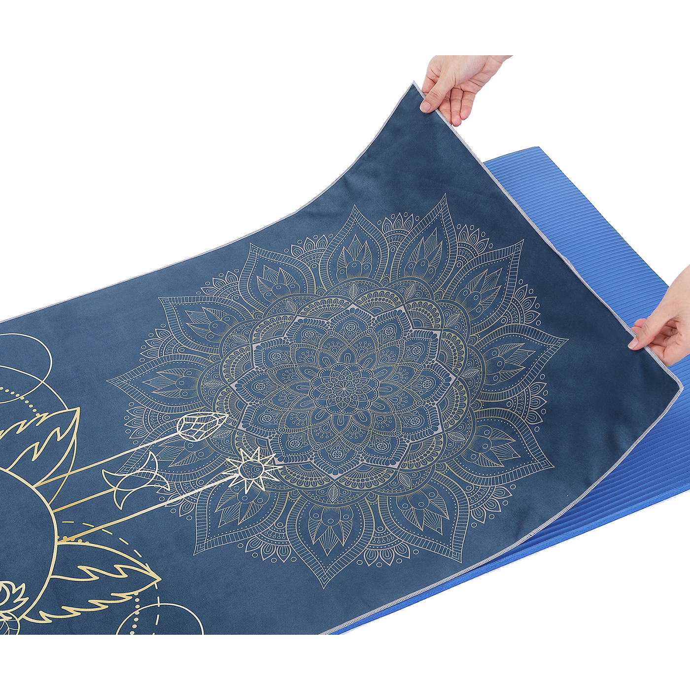 Microfiber Printed Yoga Mat Towel3