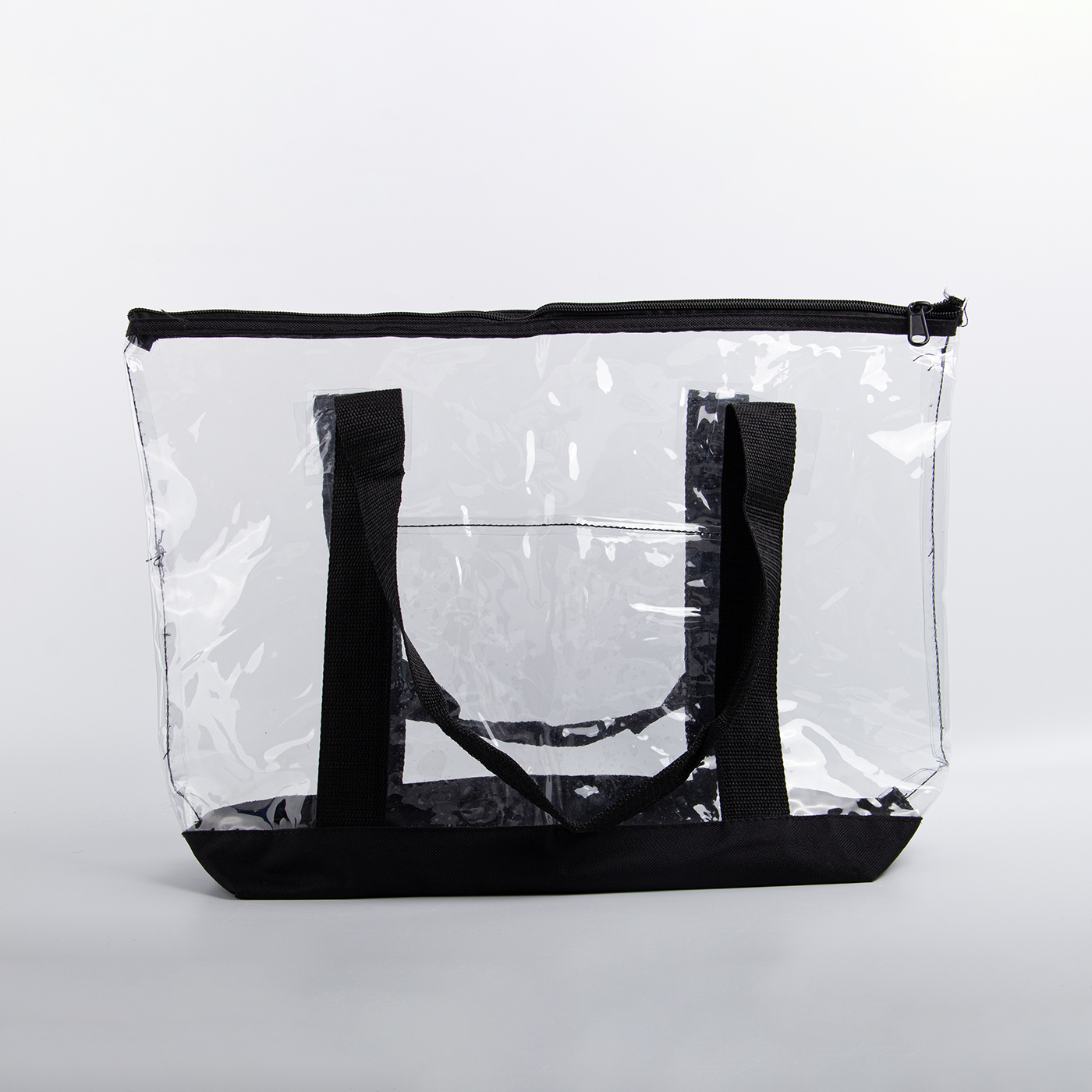 Large Clear Beach Tote Bag With Zipper2