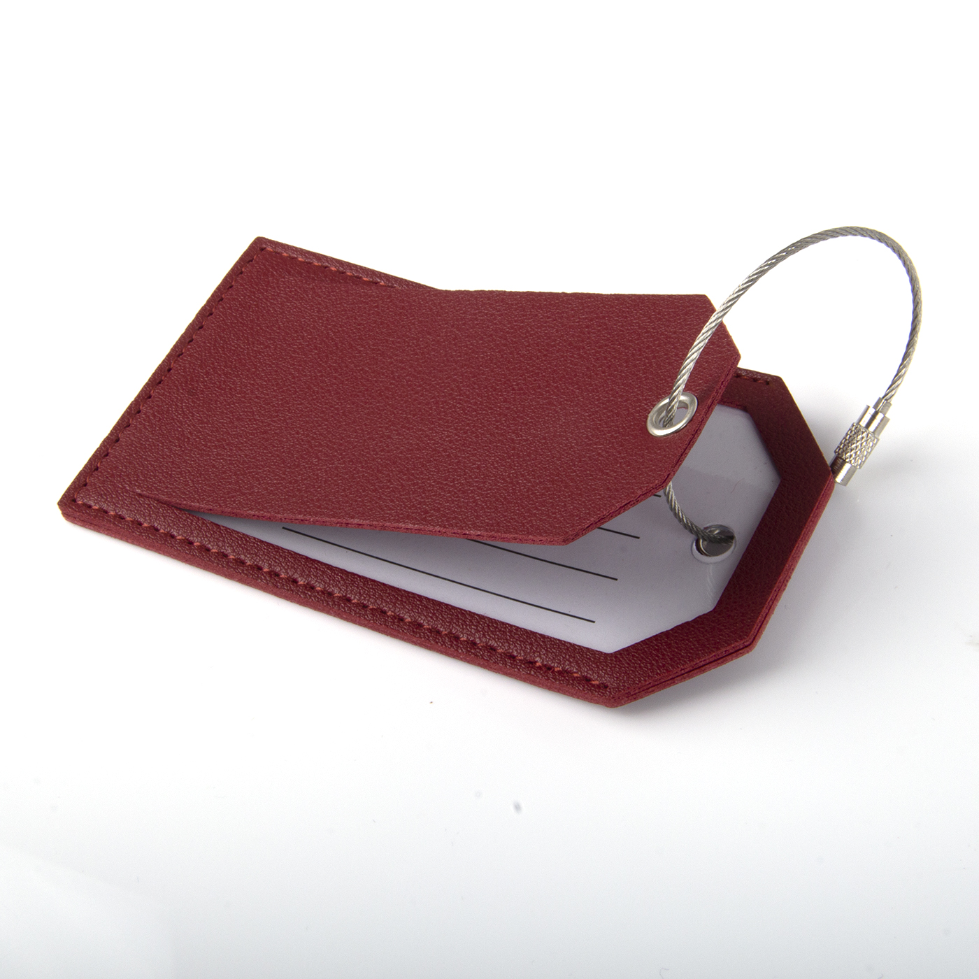 Luggage Tag With Full Privacy Cover And Steel Loop2