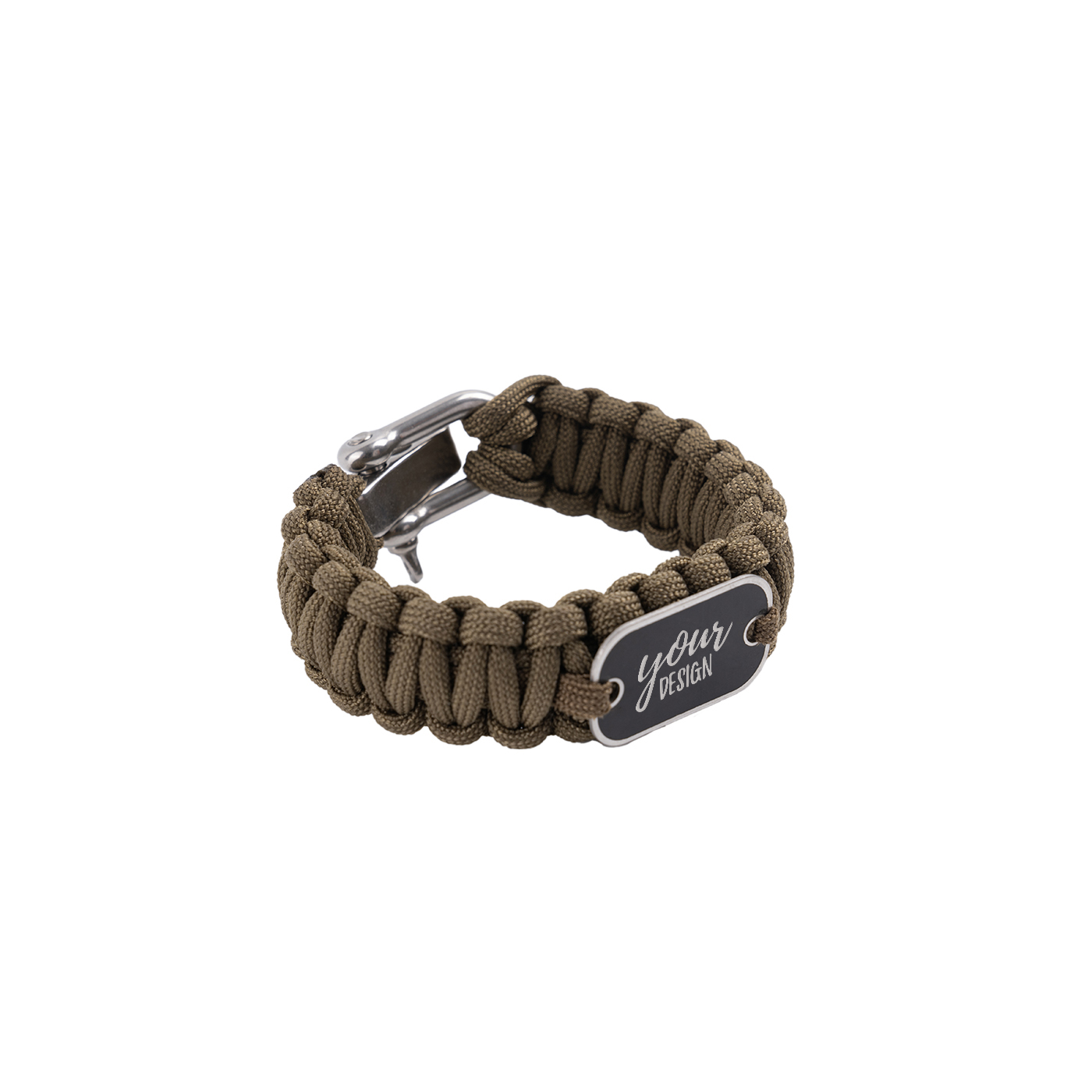 Paracord Survival Bracelet With Nameplate1