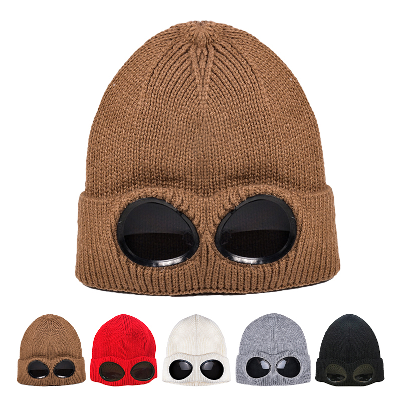 Wool Beanie With Goggle