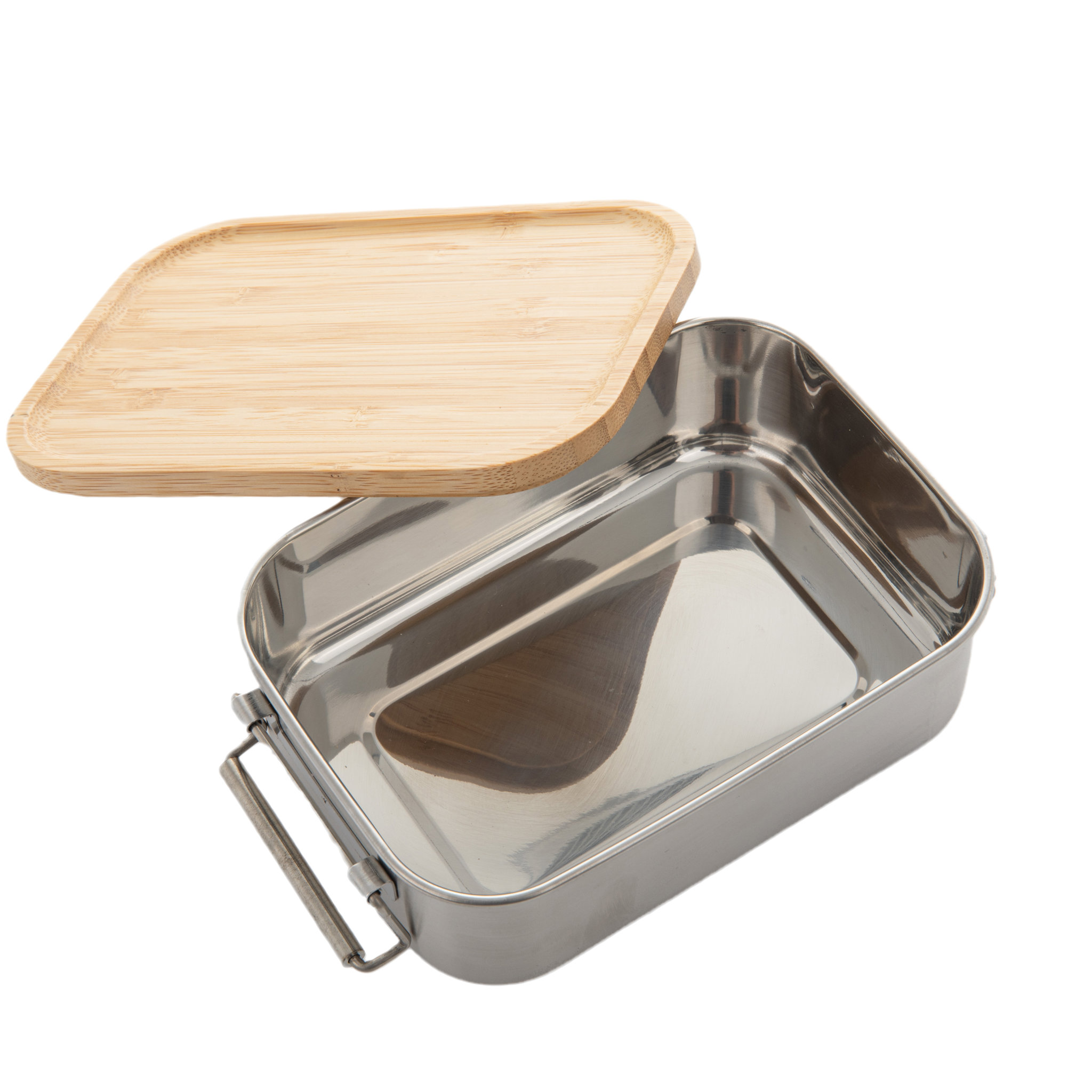 Stainless Steel Lunch Box With Bamboo Lid2