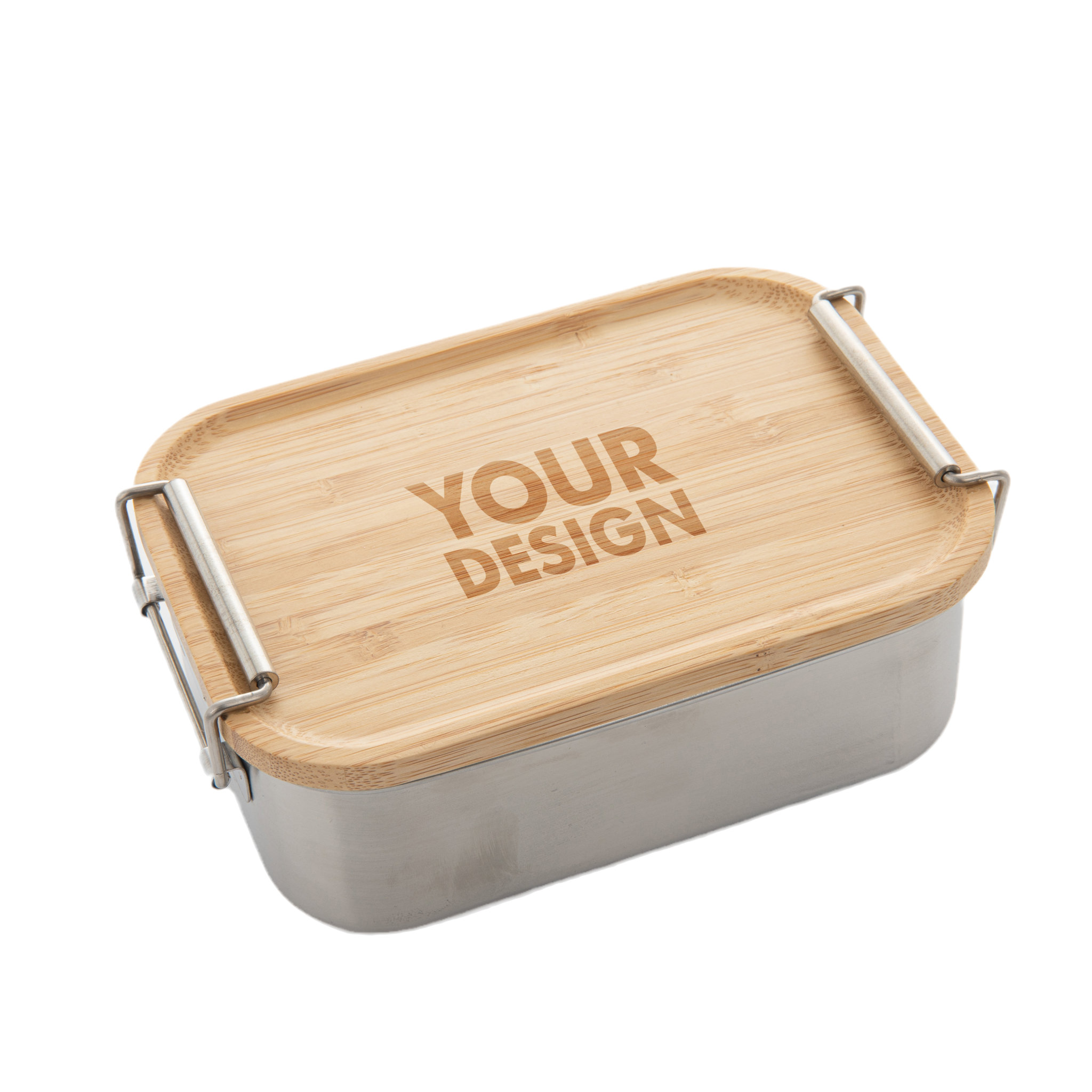 Stainless Steel Lunch Box With Bamboo Lid1