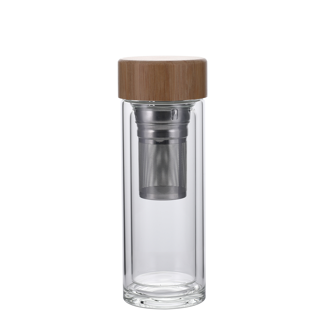 10 oz. Double-Layer Glass Tea Bottle With Bamboo Lid3