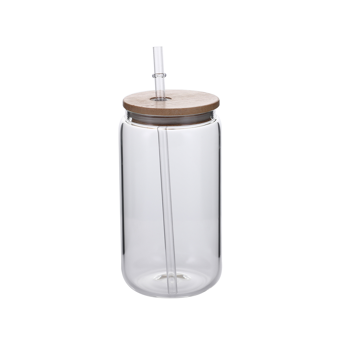 16 oz. Can Glass With Straw And Lid3
