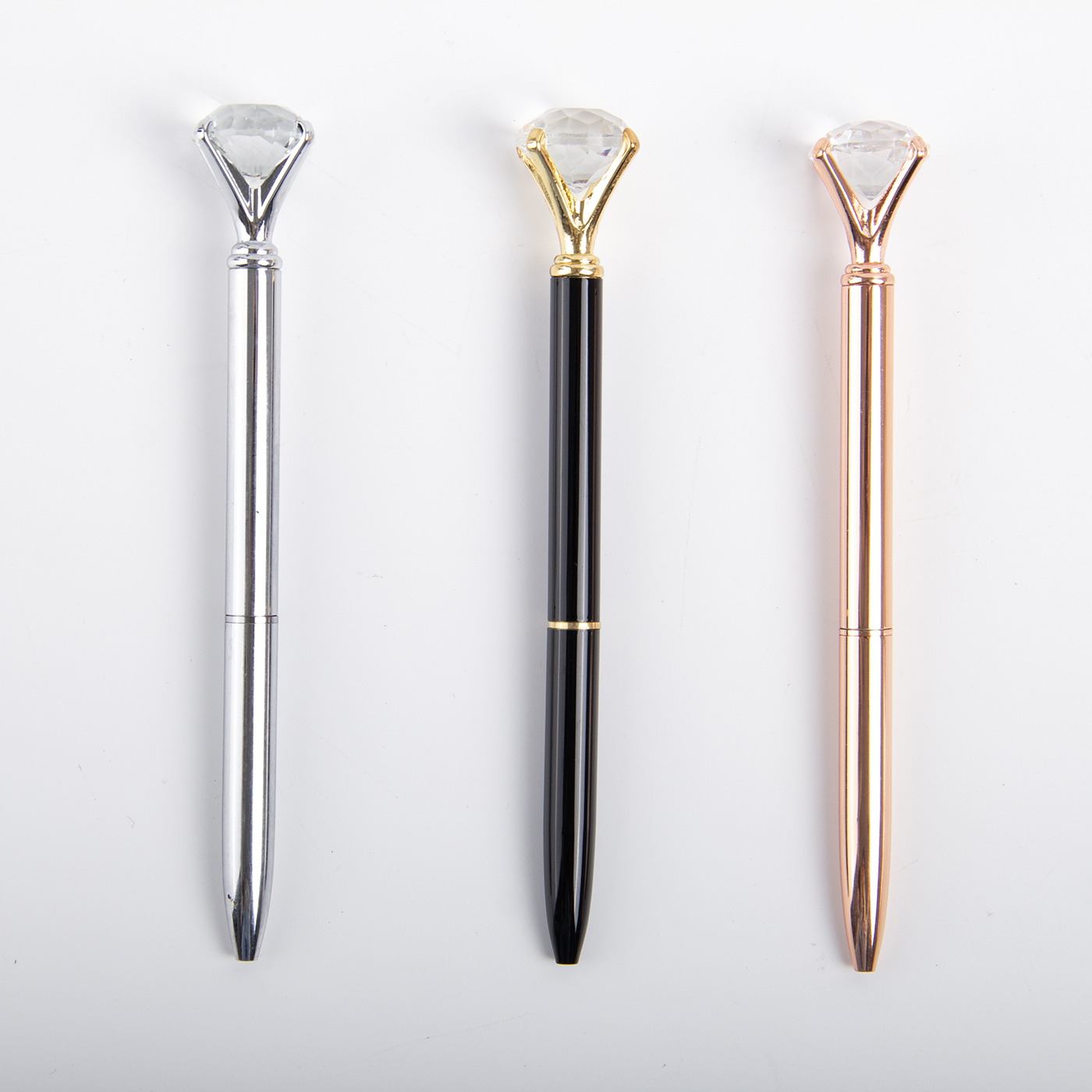 Personalized Metal Ballpoint Pen With Diamond3