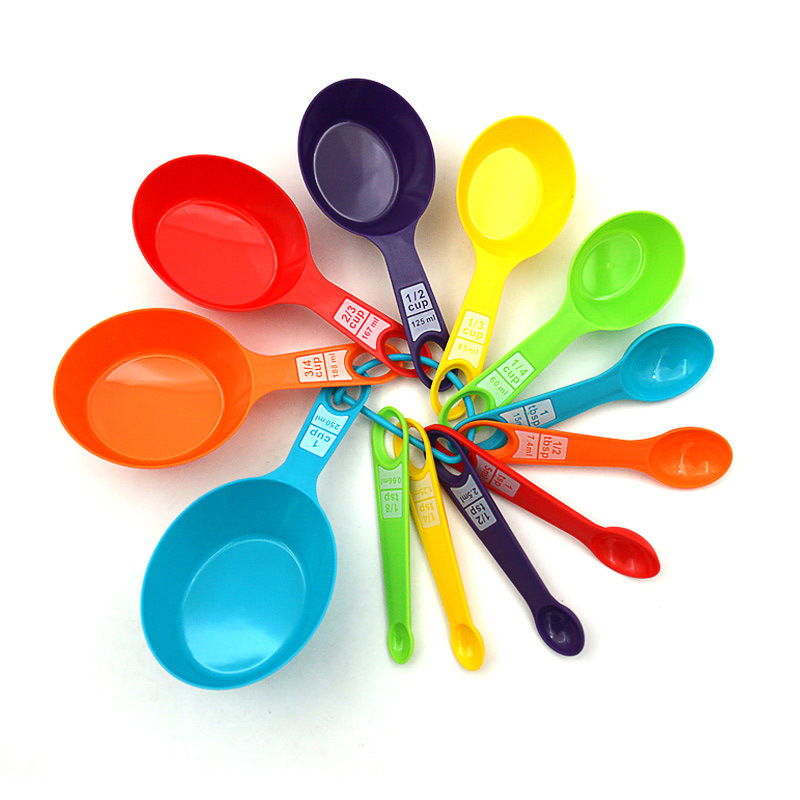 12 Pcs Plastic Measuring Spoon Set
