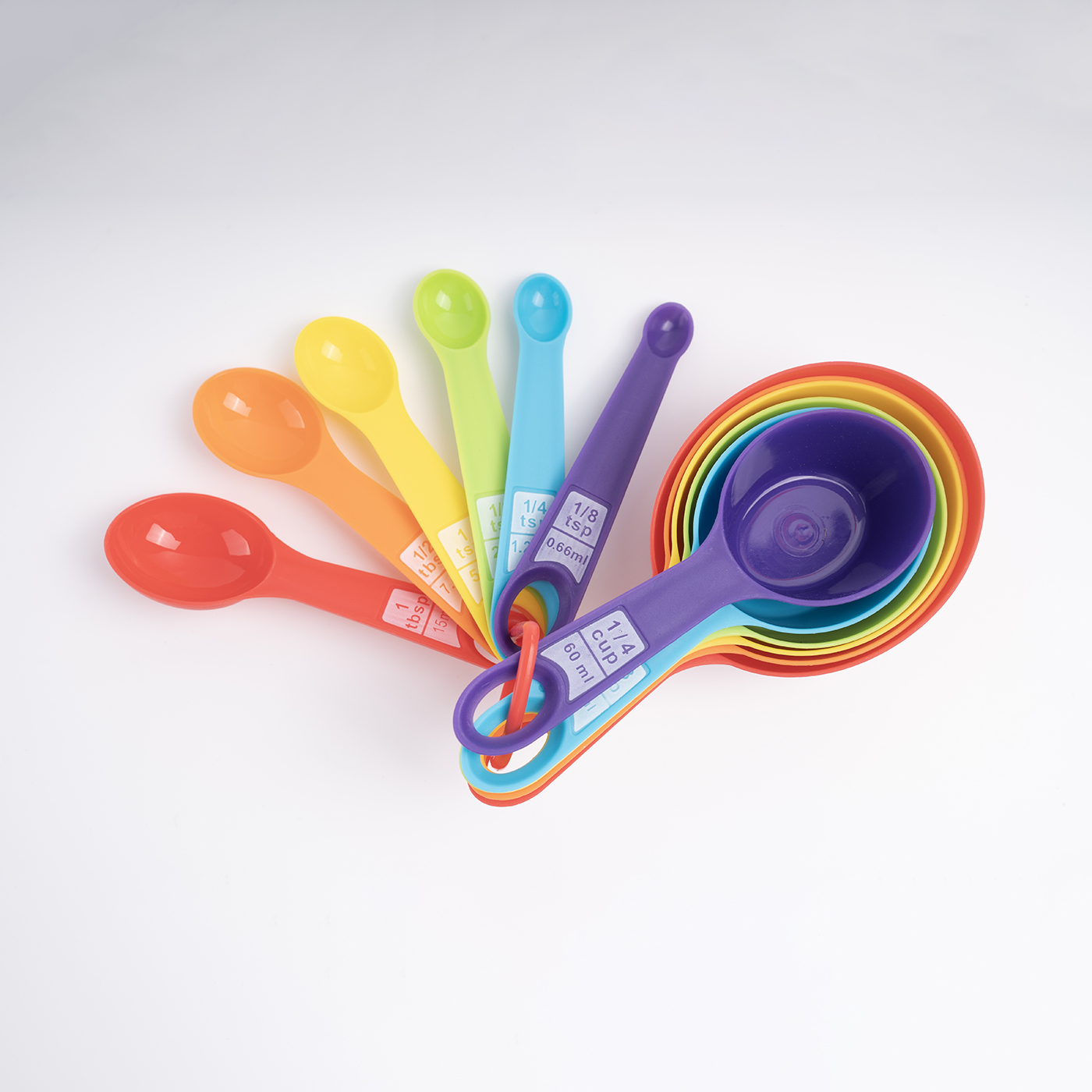 12 Pcs Plastic Measuring Spoon Set4