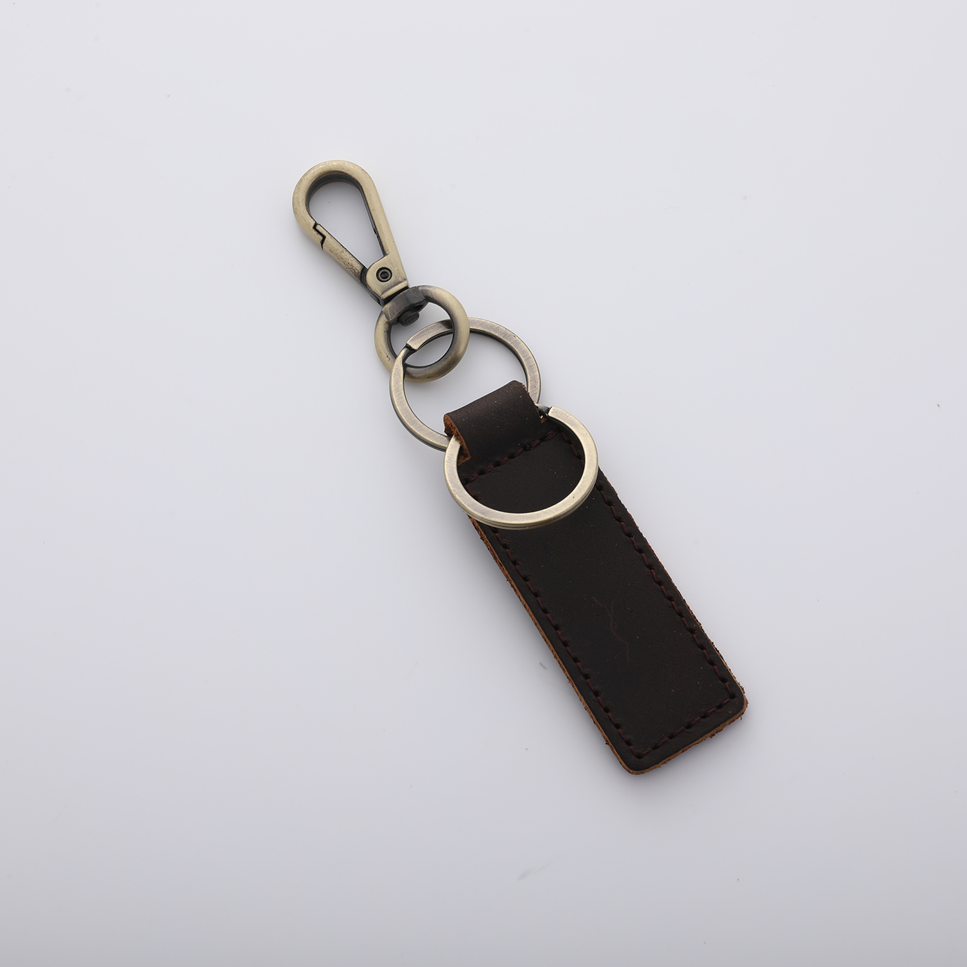 Personalized Cowhide Keychain3