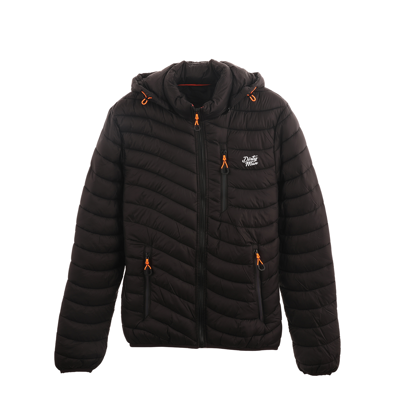 Men's Quilted Jacket With Detachable Hood