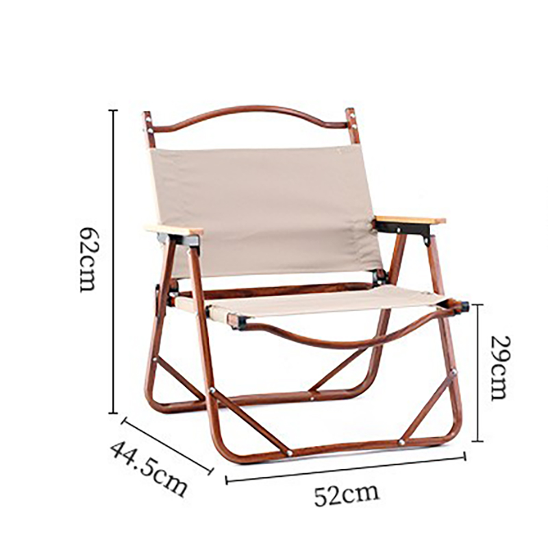 Outdoor Portable Wood Grain Folding Chair2