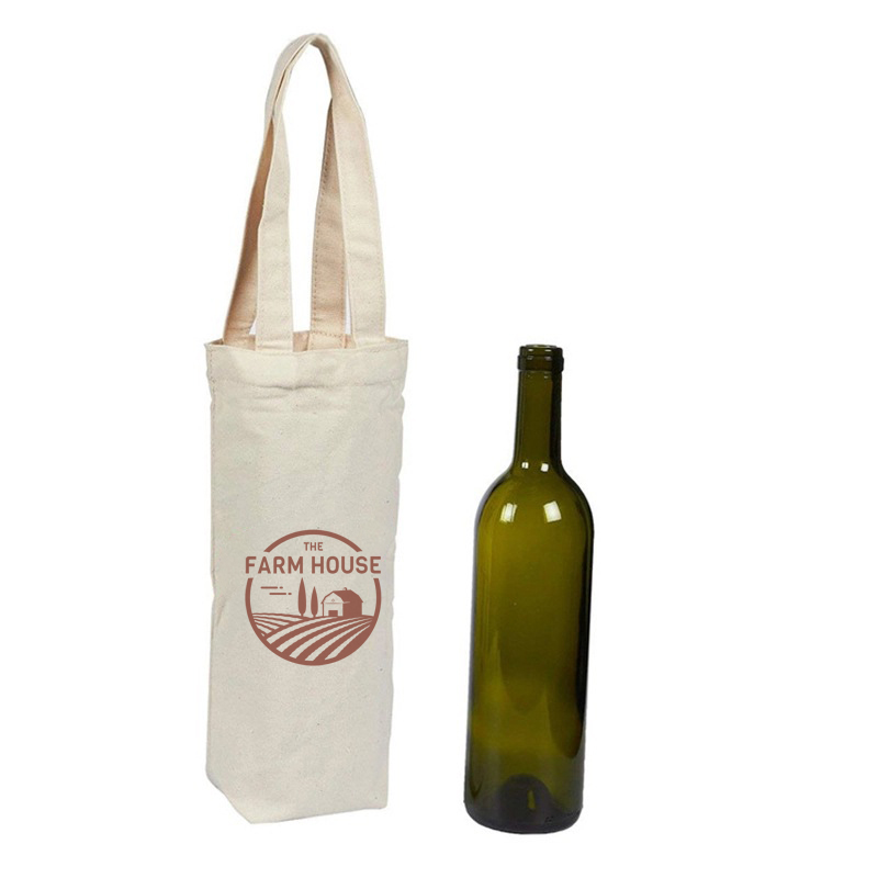 Canvas Wine Tote Bag