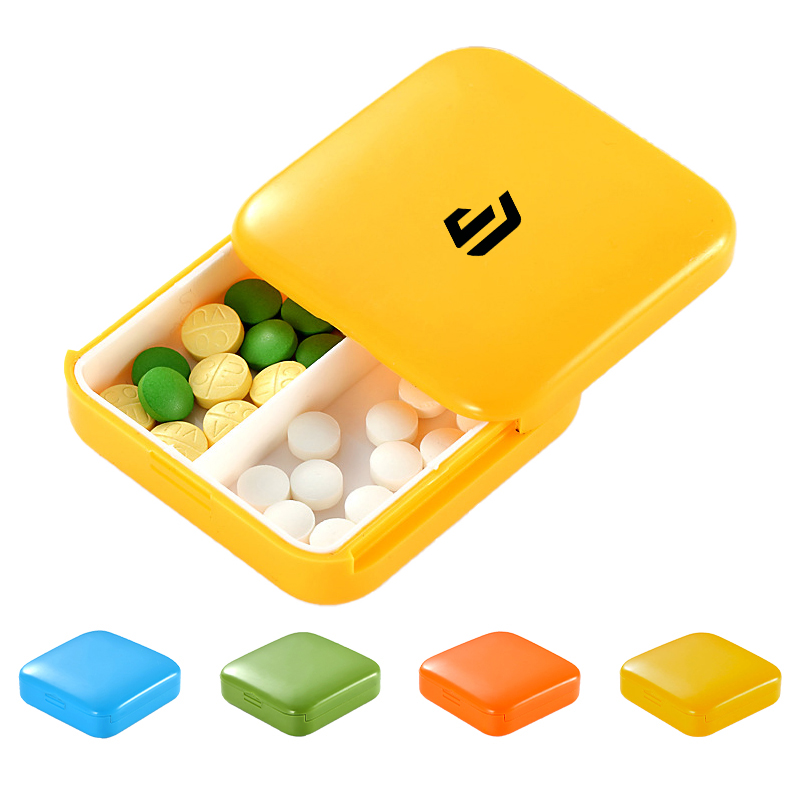 Push Pull Square Pill Box