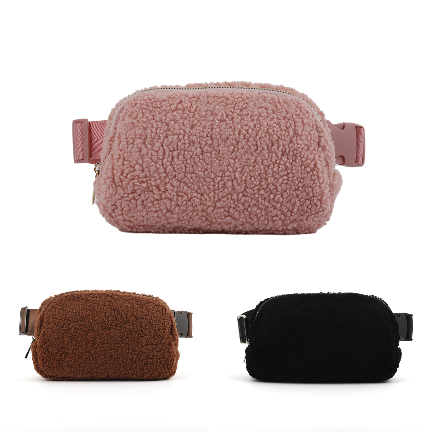 Unisex Fleece Belt Bag